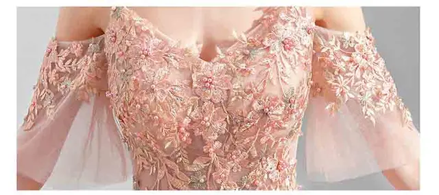 роскошное розовое вечернее платье трапеция большого размера фотография