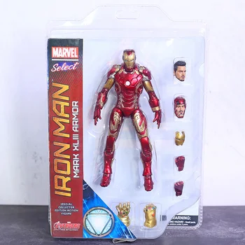 

Marvel Select Avengers Iron Man Mark XLIII MK 43 7" Scale PVC Action Figure Collectible Model Toy