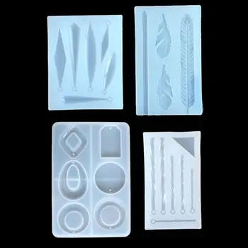 

Epoxy Mould DIY Crystal Epoxy Mold Strips Hollow Pendant Ancient Style Stud Earrings Molds