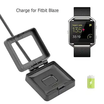 

USB Charging Battery Charger Cradle Dock Cable For Fitbit Blaze Flex Watch Black