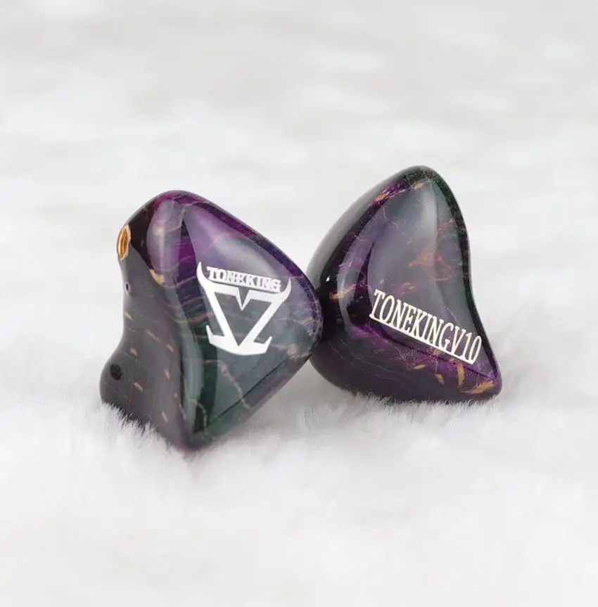 TONEKING V10 10 Balanced Armature 10BA Hifi Music Monitor Studio Customized Hand Made Audiophile Musician MMCX Earphone Earbuds