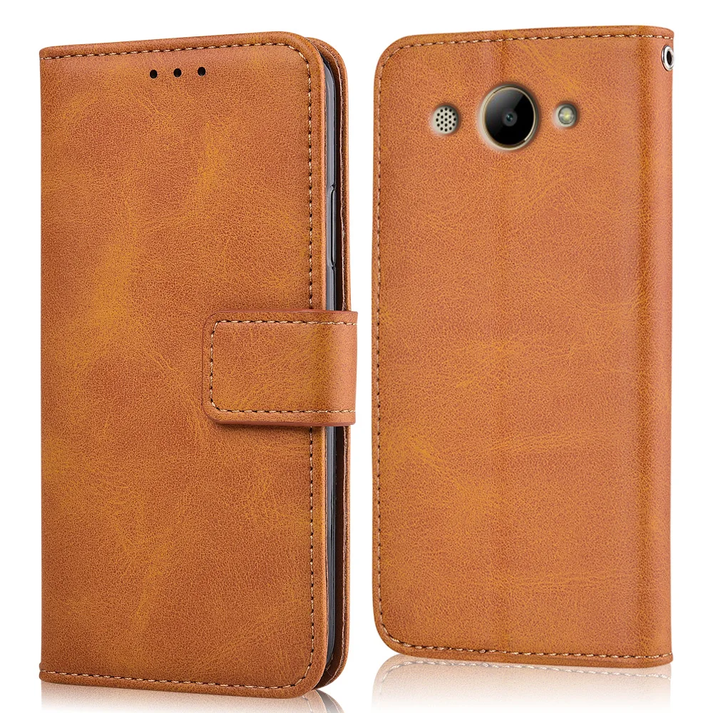 Для Huawei Y3 CRO-L02 CRO-L22 CRO-L03 CRO-L23 CRO-U00 чехол для на Y3 Y32017 Coque бумажник чехол Чехол-книжка с откидной крышкой - Цвет: niu-Yellow