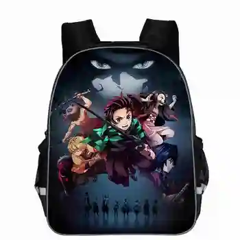 

Printed School Backpacks Anime Demon Slayer Kids School Bags Travel Softback Women Mochila School Bags Girls Boys Shoulder Bags
