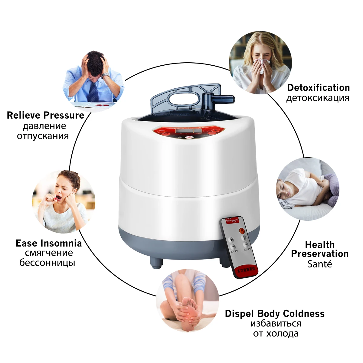  Indoor 2L 220V 60Hz 1000W Foldable Portable Steam Sauna Room Tent Loss Weight Slimming Skin Spa AU 
