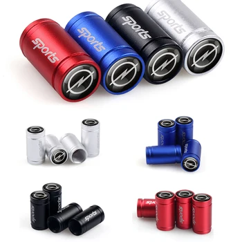 

4Pcs Car Tire Valve Stems Caps Dust Valve Caps For Opel Astra H G J Corsa Insignia Antara Meriva Zafira Emblems Car Accessories