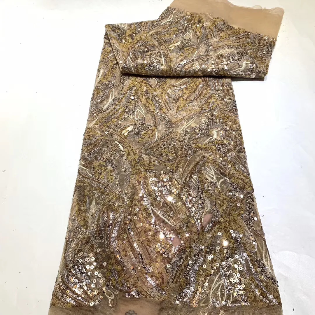 

African lace fabric 2020 high quality lace fabric French mesh fabric Nigeria sequence lace fabric clothes ZX41061