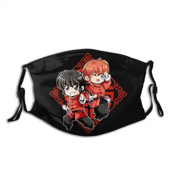 

Ranma 1/2 Chibi Filters Inside Face Mouth Mask Great Mouth Muffle Sunproof Protection Mask