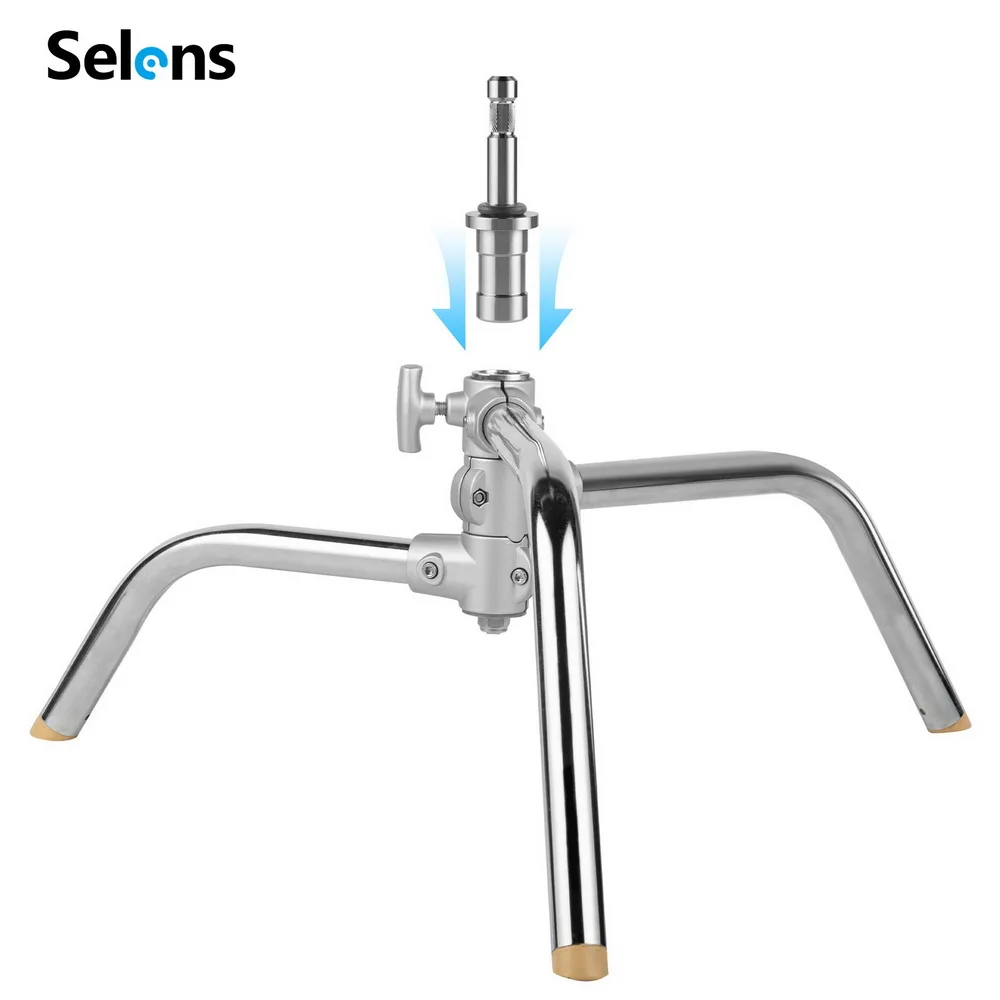 Selens Connector of Connecting Ground Lights Holder with Magic Legs Low Angle Fill Lighting Shooting Photo Studio,studio light connector