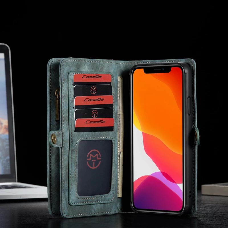 Роскошный кожаный чехол для iPhone 11 Pro Max, флип-чехол, чехол-кошелек, магнитный деловой чехол для телефона для iPhone X, XR, XS Max