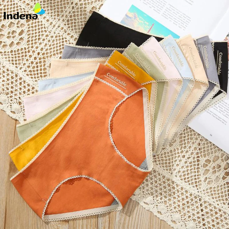 

3pcs/set Women Underwear Sexy Cotton Panties Plus Size Briefs Intimates Lingerie Knickers M-XL