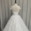 SL-6846 Customized ball gown wedding dress 2021 crystal bling bling lace beads bridal collection set wedding gowns plus size 4