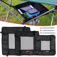 

Outdoor Folding Table Storage Portable Hanging Basket Picnic Table Hanger Storage Mesh Net Wild Rack Camping Table Accessories