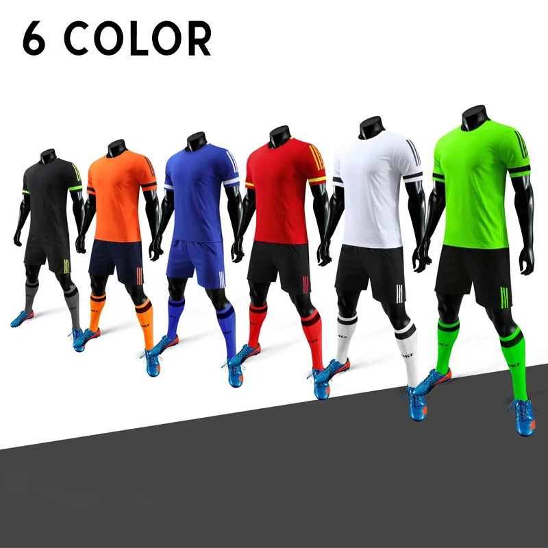 

New arrival Men Children football jerseys Costumes Football Kits Men kids Sports suits camiseta futbol Uniforms Soccer sets