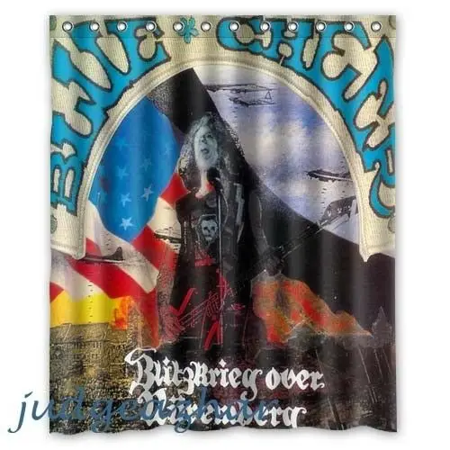 Синий Cheer Blitzkrieg над Нюрнбергом пользовательские занавески для душа