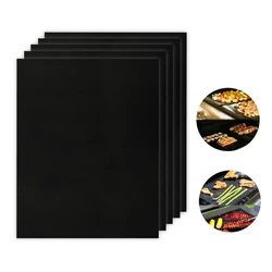 BBQ Grill Mat Barbecue Outdoor Baking Non-stick Pad Reusable Cooking Plate for Party PTFE Grill Mat Accessories