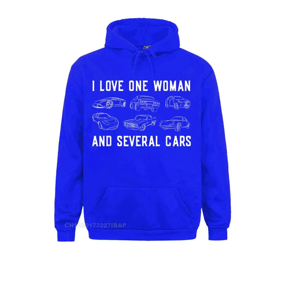 i love one woman and several cars hoodie