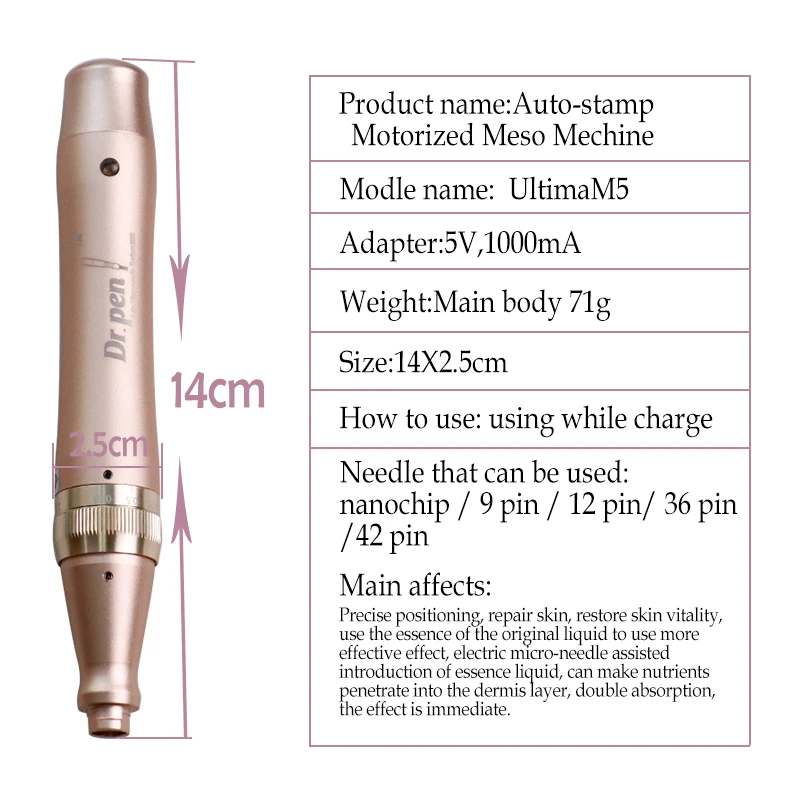 Dr.pen игла для ручки картридж с наконечниками Dr. Pen M5 C машинка Электрическая Микро