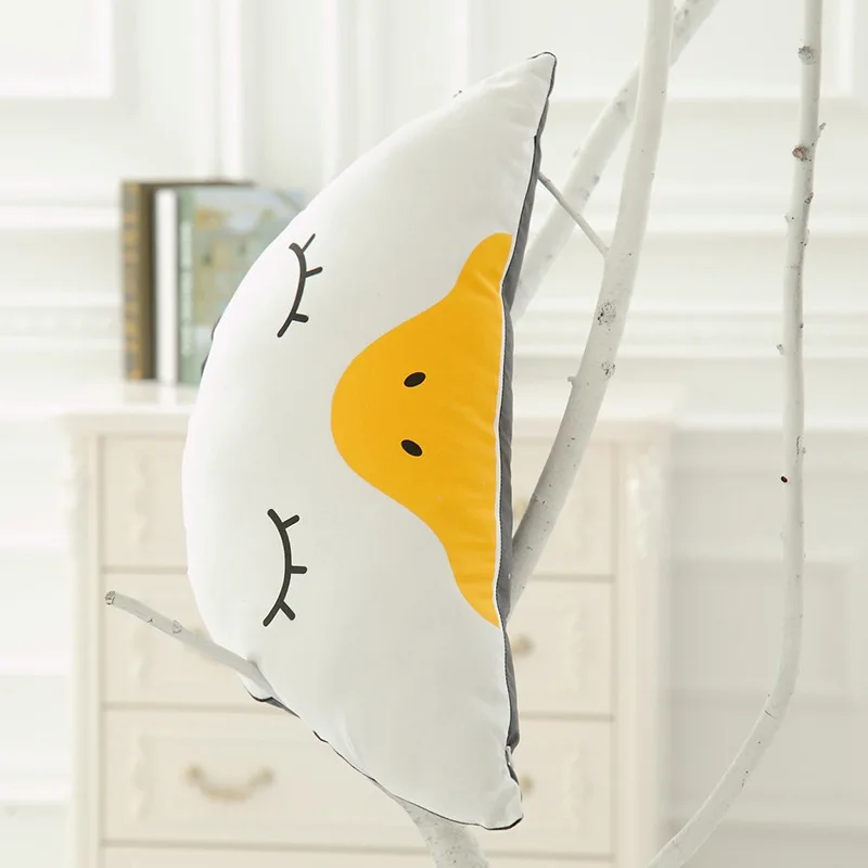 

INS Toy Duck South Korea CHILDREN'S Room Crib Baby Adorable Rabbit Semicircle Cat Pillow Lumbar Pillow Washable