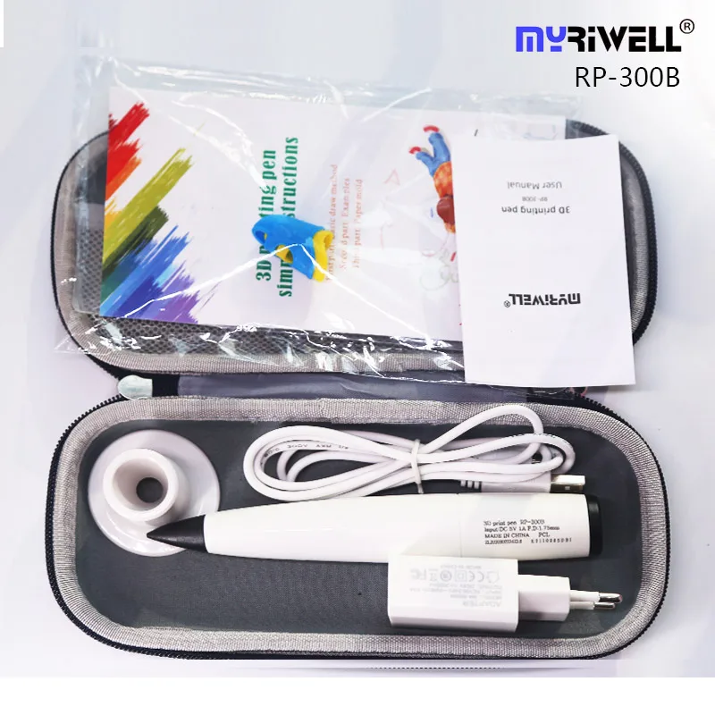 Myriwell RP300B Low Temperature 3D Pen And PCL 1.75mm Filament With Cute Case,Safety And Easy To Operate 3d printing pen 3d printing pen filament