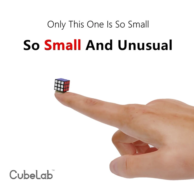 Cubelab 1cm Mini Magic Cube Tiny 3x3 Professional 1 CM Speed Cube