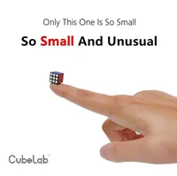 Cubelab 1cm Mini Magic Cube Tiny 3x3 Professional 1 CM Speed Cube Magic Cube Puzzle Blue Pink Black Toys For Children Kids Gift 1