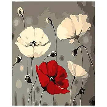 

Paint By Numbers Kits for Adult, DIY Canvas Painting for Adults Beginner -Lotus