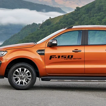 

2PCS Car Side Body Stickers For Ford RANGER Raptor F150 F-150 LIMITED EDITION Pickup Auto Vinyl Decals Car Tuning Accessories