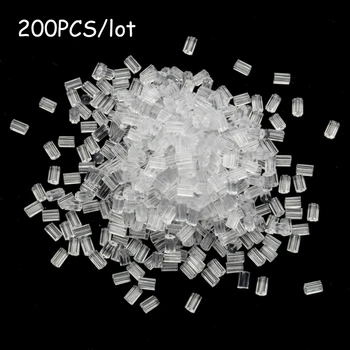 

200pcs/lot Silicone Rubber Earring Clasp Transparent Ear Nut Plugging Earrings Backs Hooks DIY Jewelry Findings Accessories