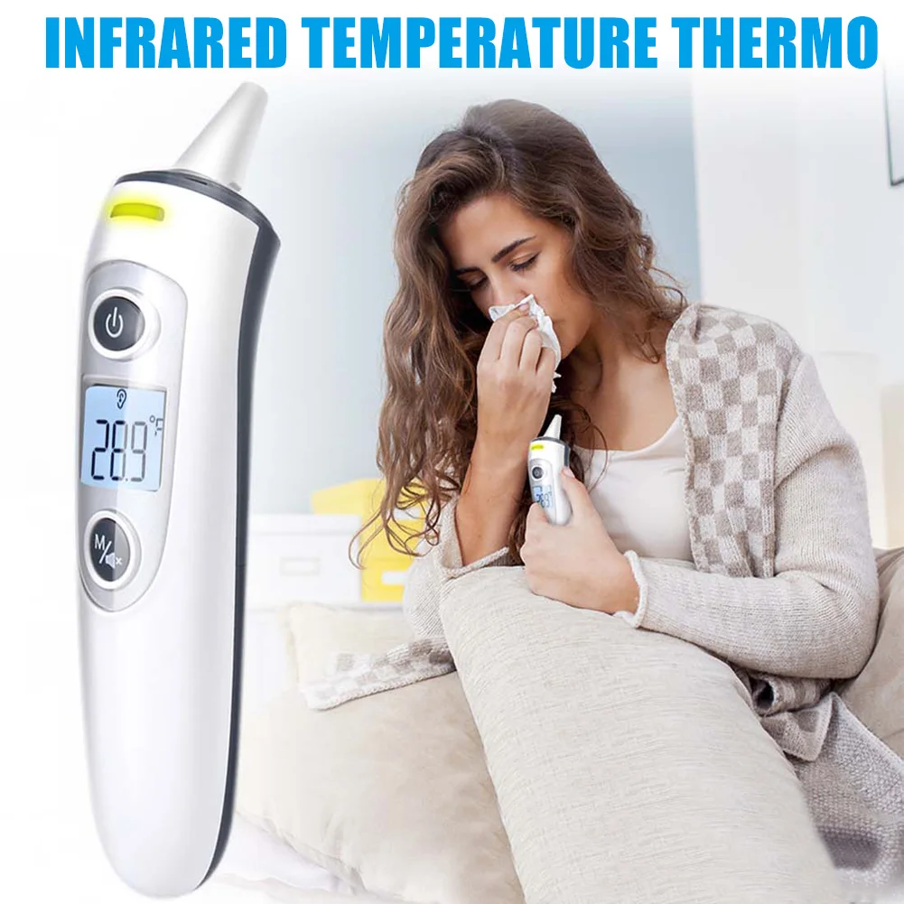 

New Digital Thermometer Forehead Ear Infrared Temperature Thermo Temperature Meter for Kids Adults TE 1 PCS XD88
