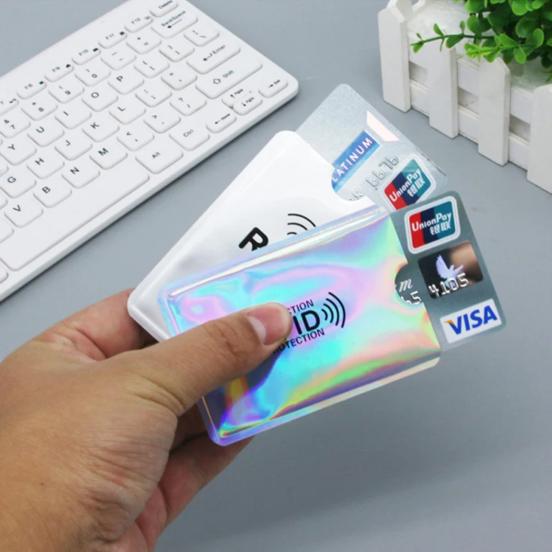 10 шт./лот анти-сканирующий RFID кошелек анти-магнитный NFC держатель для карт RFID карта защита блокировка ридер замок ID банк чехол для кредитных карт