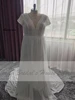 Vestidos Boho Bridal Long Sleeve Wedding Dresses A Line 2024 Robe Longue Simple Beach Chiffon Long Wedding Gowns Customized 6