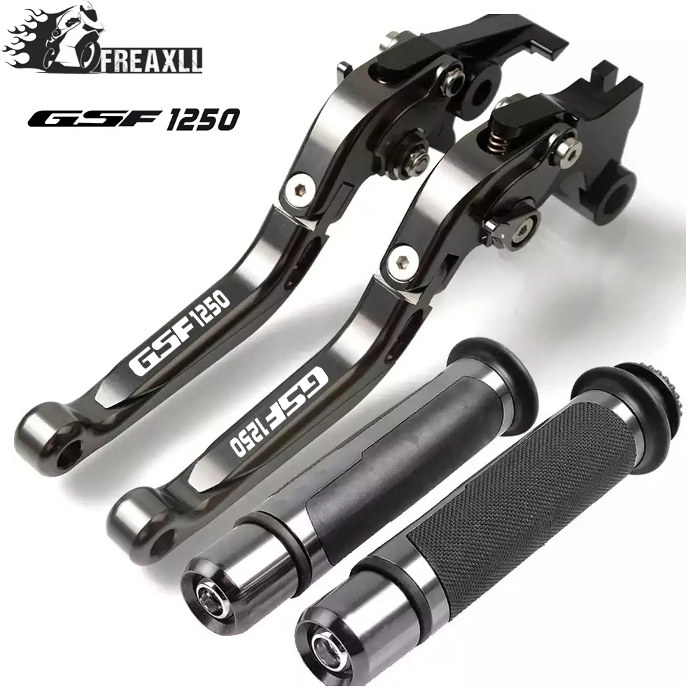 

For Suzuki GSF1250 GSF 1250 BANDIT 2007-2015 2008 Motorcycle Adjustable Folding Brake Clutch Levers Handlebar Hand Grips Set
