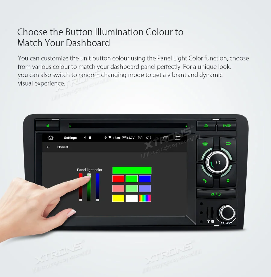 Top 7" Android 9.0 Car DVD Multimedia GPS Radio for Audi A3 2003-2012 & S3 2006-2012 & RS3 2011-2012 with Wi-Fi BT 4GB RAM 64GB ROM 11