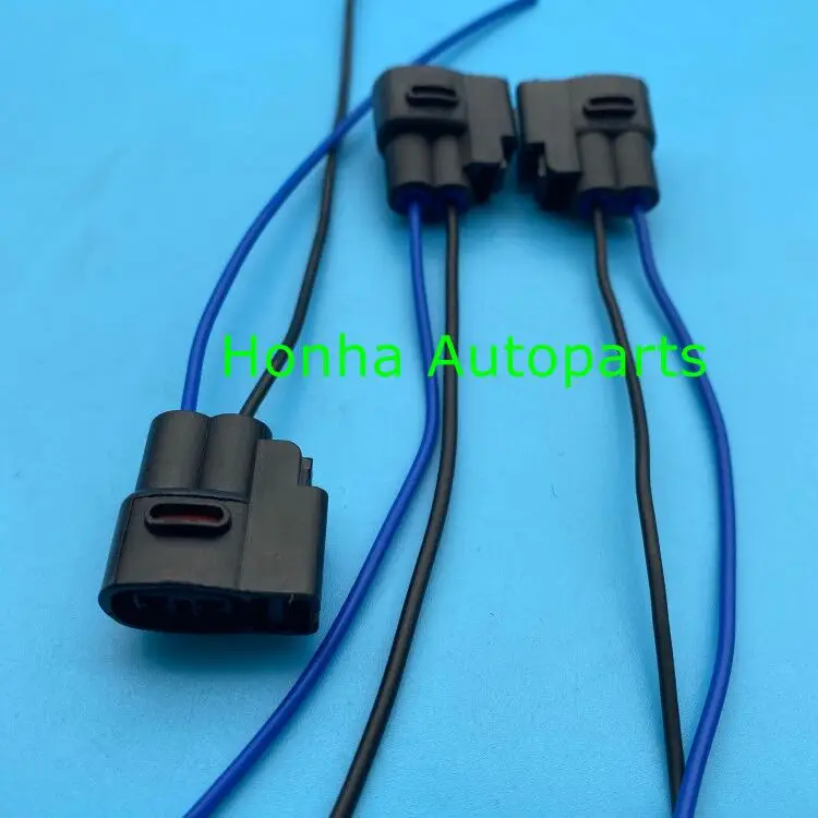 

Free shipping 50/100pcs/lot 2 Pin/Way 2.0mm Female Wire Connector Ignition Coil CVVT Fuel Injector Plug with 15cm 18AWG wire