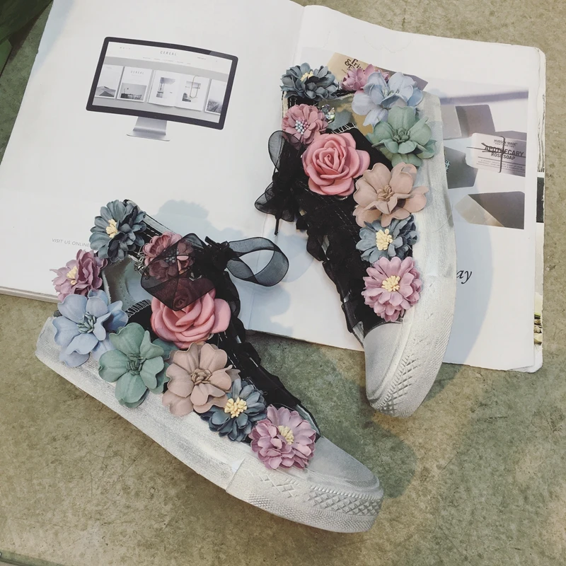 shoes flowers