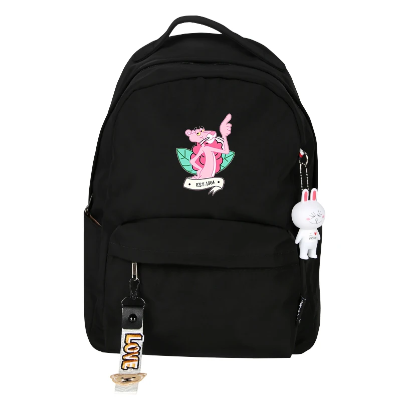 Аниме Розовая пантера рюкзак милый розовый ITA сумка корейский стиль Back Pack Розовая пантера школьные сумки для девочек-подростков Kawaii рюкзак
