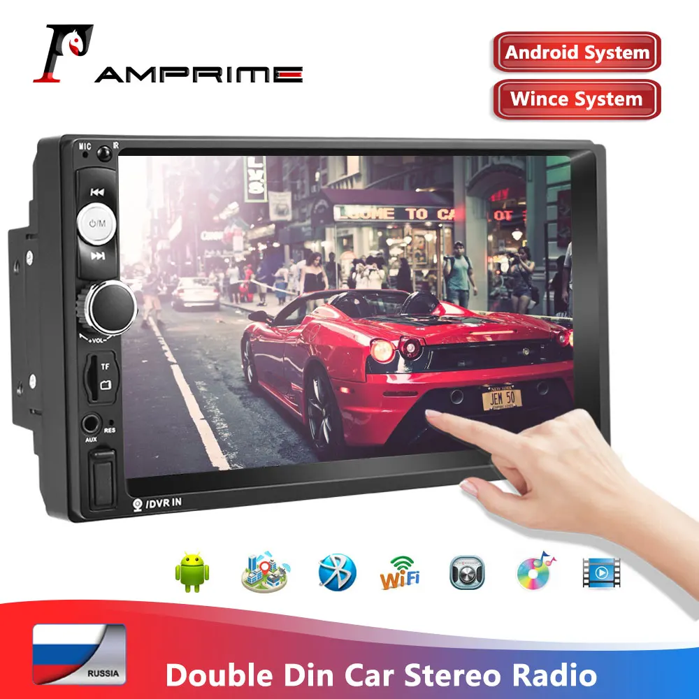 Автомагнитола AMPrime мультимедийная стерео система на Android с 7 &quotсенсорным экраном