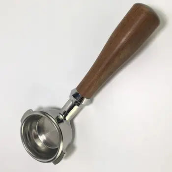 

Coffee Machine Handle Universal 58mm Commercial Italian Accessories Solid Wood Bottomless Handle Gift Box Set