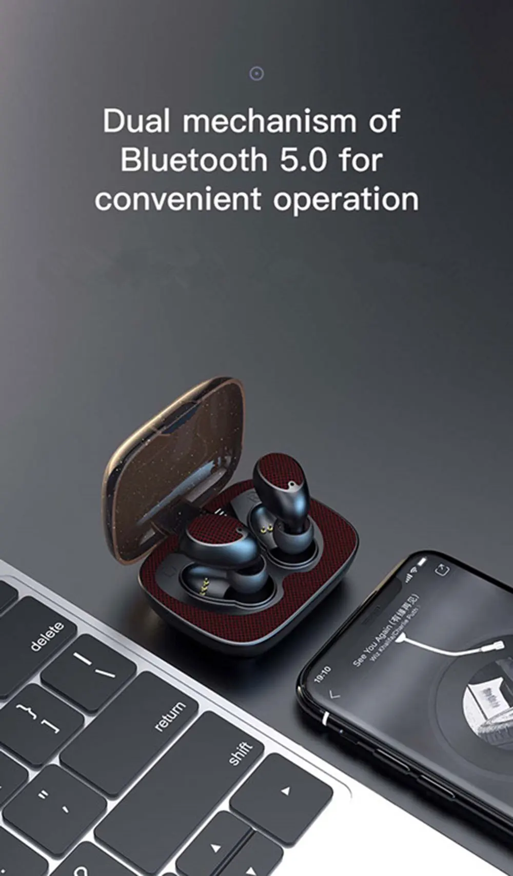Tebe tws Bluetooth 5,0 наушники стерео настоящие беспроводные наушники шумоподавление игровая гарнитура с микрофоном светодиодный дисплей