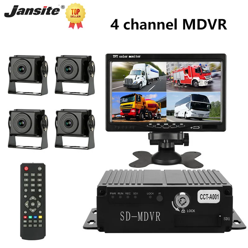 Jansite 4 Channel Car DVR with 4 Camera 