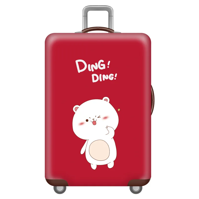 3D каваи животное багаж крышка кошка защитный чехол утолщаются водонепроницаемый эластичный собака чемодан Крышка 18-32 Ince XL аксессуары для путешествий - Цвет: 4