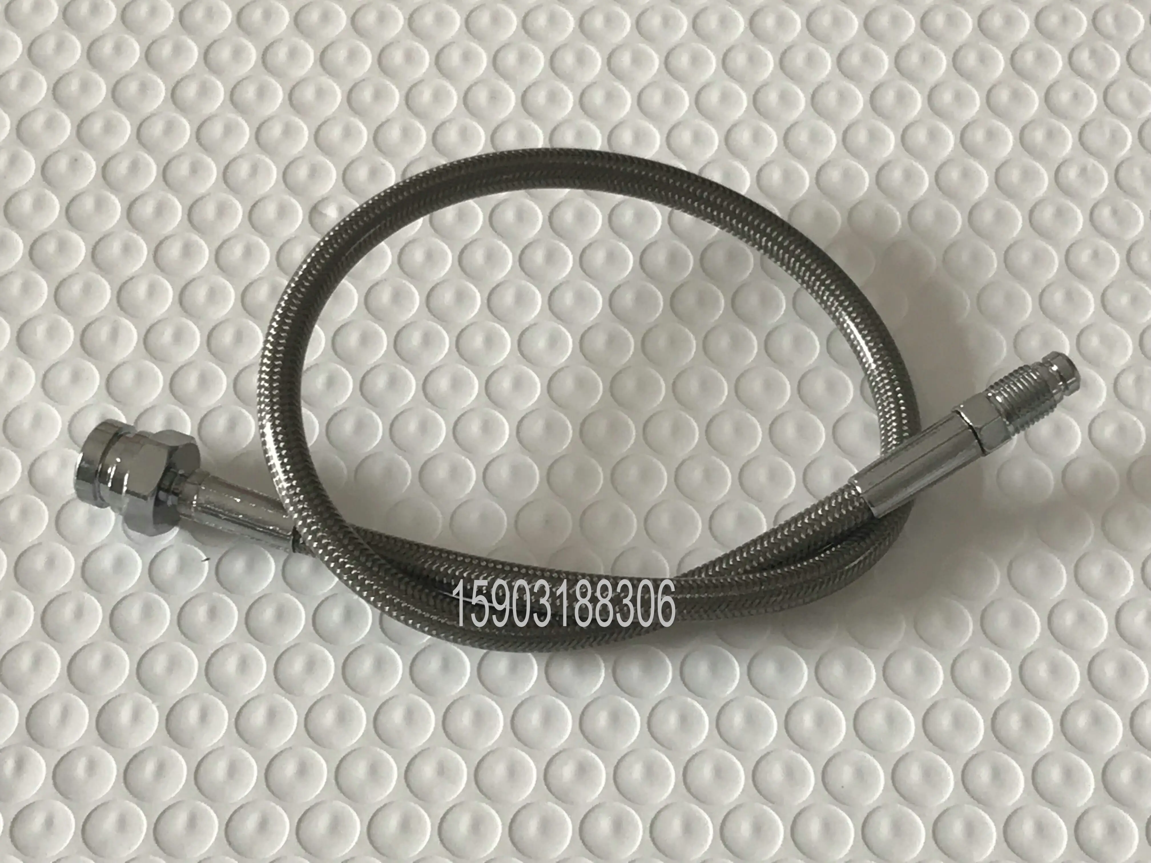 

PU Covered Motorcycle Brake Oil Hose Line Stainless Steel Braided PTFE Pipe With Hexagonal Joint And Outer Filament