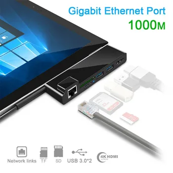 

HUB Docking Station USB 4K Replicator HDMI For Microsoft Surface Pro 4 USB Hubs