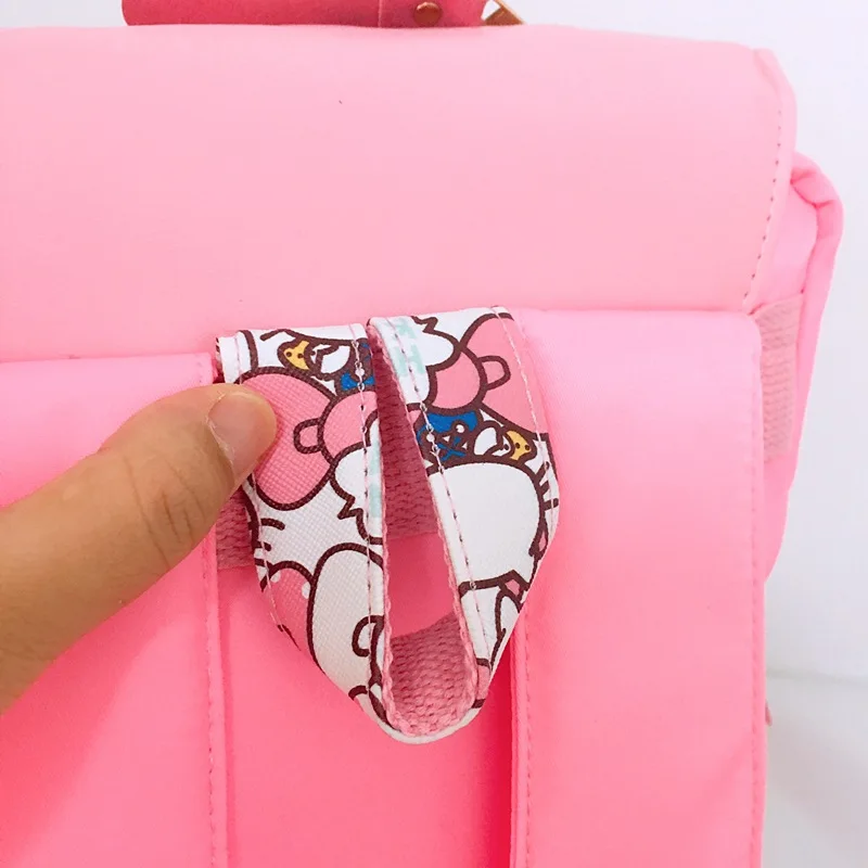 Японский милый кот животные розовый мультфильм холщовый рюкзак дорожный плюшевый сумка в виде котенка