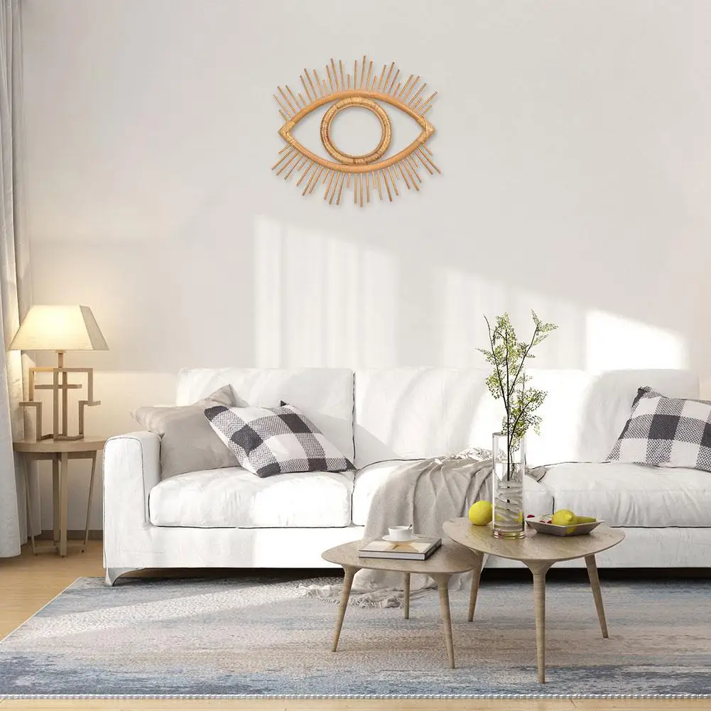 

rattan crafts eye frame creative photo wall hanging frame decoration