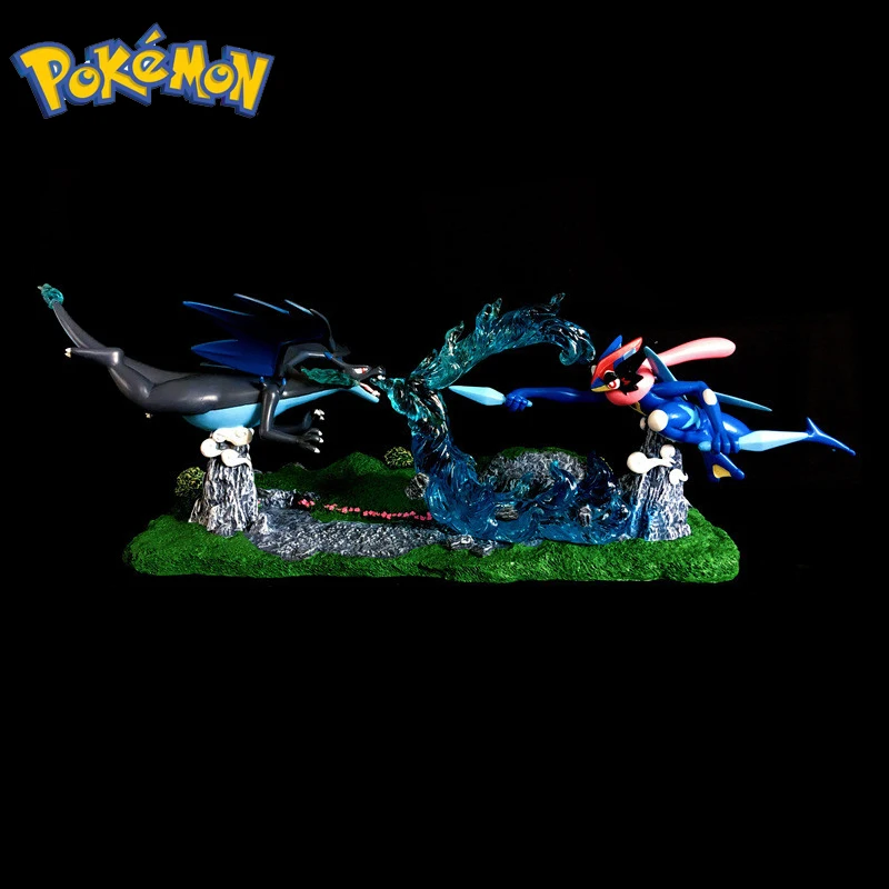 40 см TAKARA TOMY фигурка экшн детские подарки Pokemon Monster ACG Greninja vs Charizard фигурка сцены игрушка Рождественский подарок