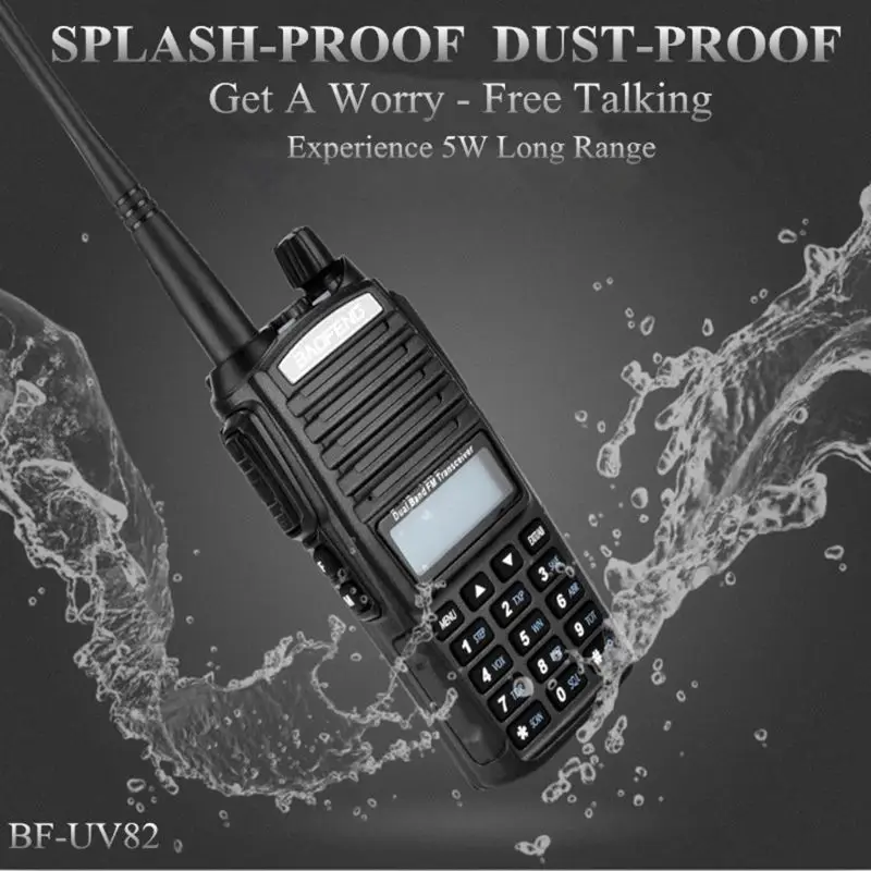 2 шт./компл. двух-передающая радиоустановка UV 82 Dual PTT радио BaoFeng UV-82 двухдиапазонный двухстороннее радио приемопередатчик+ 771 антенна
