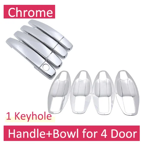 Handle BigBowl 4Door Роскошная хромированная накладка на ручку для Chevrolet модель Holden Trax Tracker 2013 наклейки на дверные ручки - Название цвета: Handle BigBowl 4Door