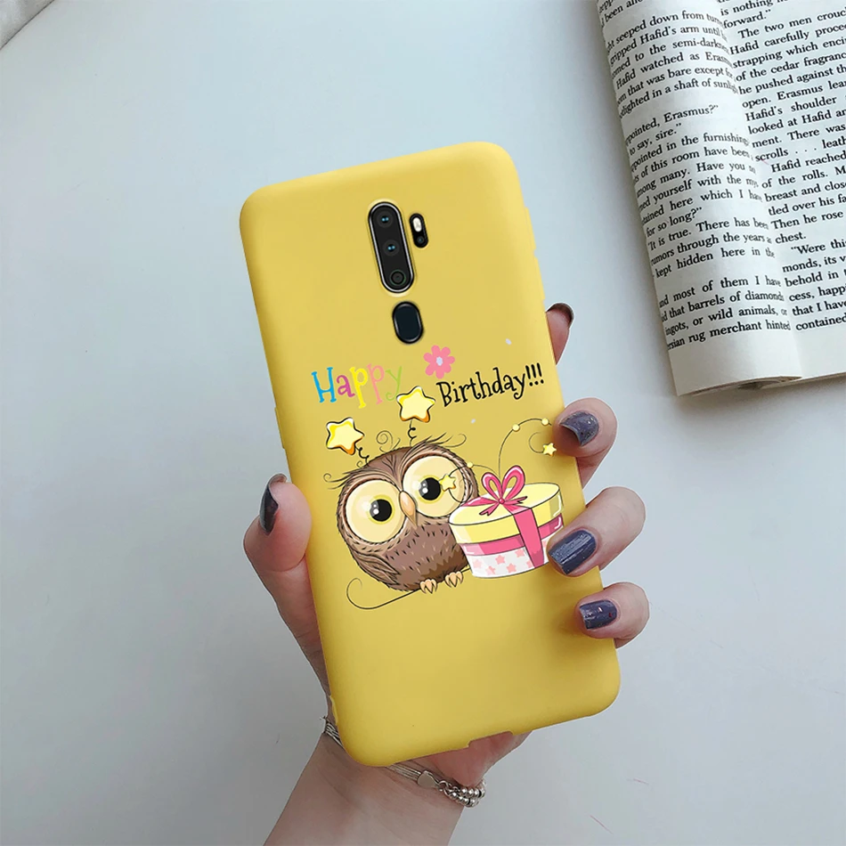 Case For OPPO A5 (2020) A9 (2020) A11X Soft Silicone Cute Heart Painted Cases TPU Back Cover For Coque OPPO A5 A9 A 5 2020 Funda cases for oppo cell phone