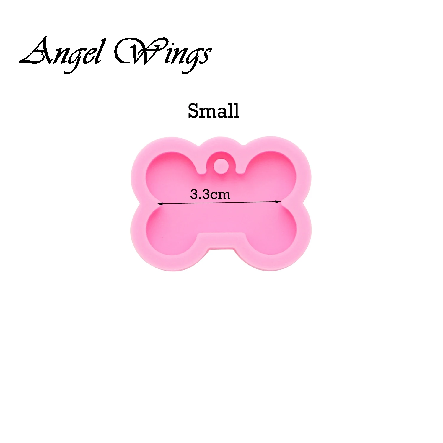 Pink 1Pc DY0094 Блестящий костяный силиконовый брелок для ключей, форма из эпоксидной смолы, форма для собак, этикетки, формы ручной работы, сделай сам, изготовление ювелирных изделий DY0061 - Цвет: Pink 1Pc DY0094